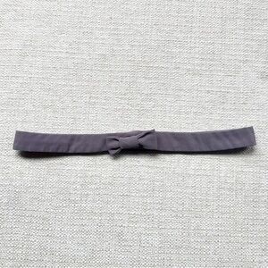 Gray Cloth Bow Belt